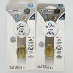 Glade PlugIns Car Air Freshener Refill, New Car Feel, 0.11 fl oz Lot of 2